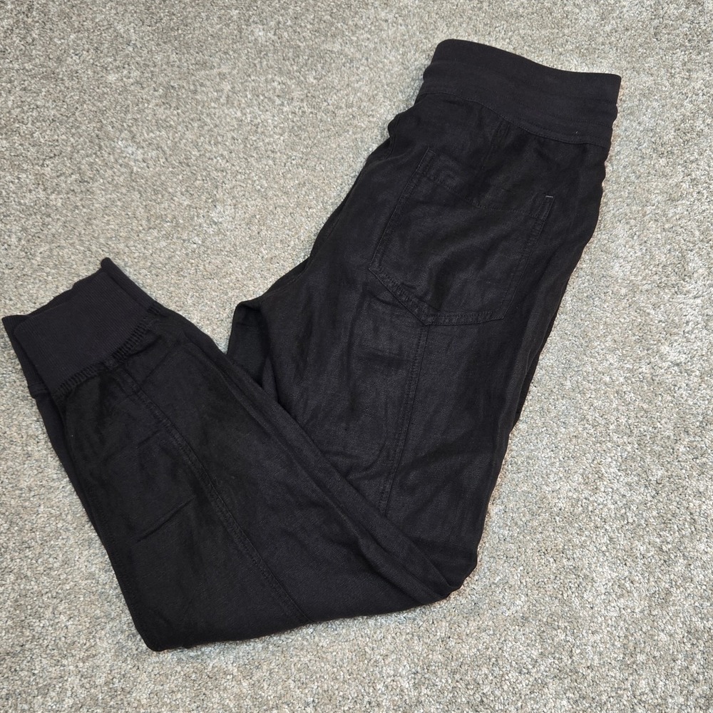Anthropologie S The Nomad‎ High Rise Joggers Pants Charcoal Black Pull On
